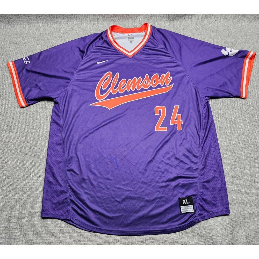 Clemson Tigers Baseball Jersey Mens XL Nike Practice Team Issued Authentic NCAA